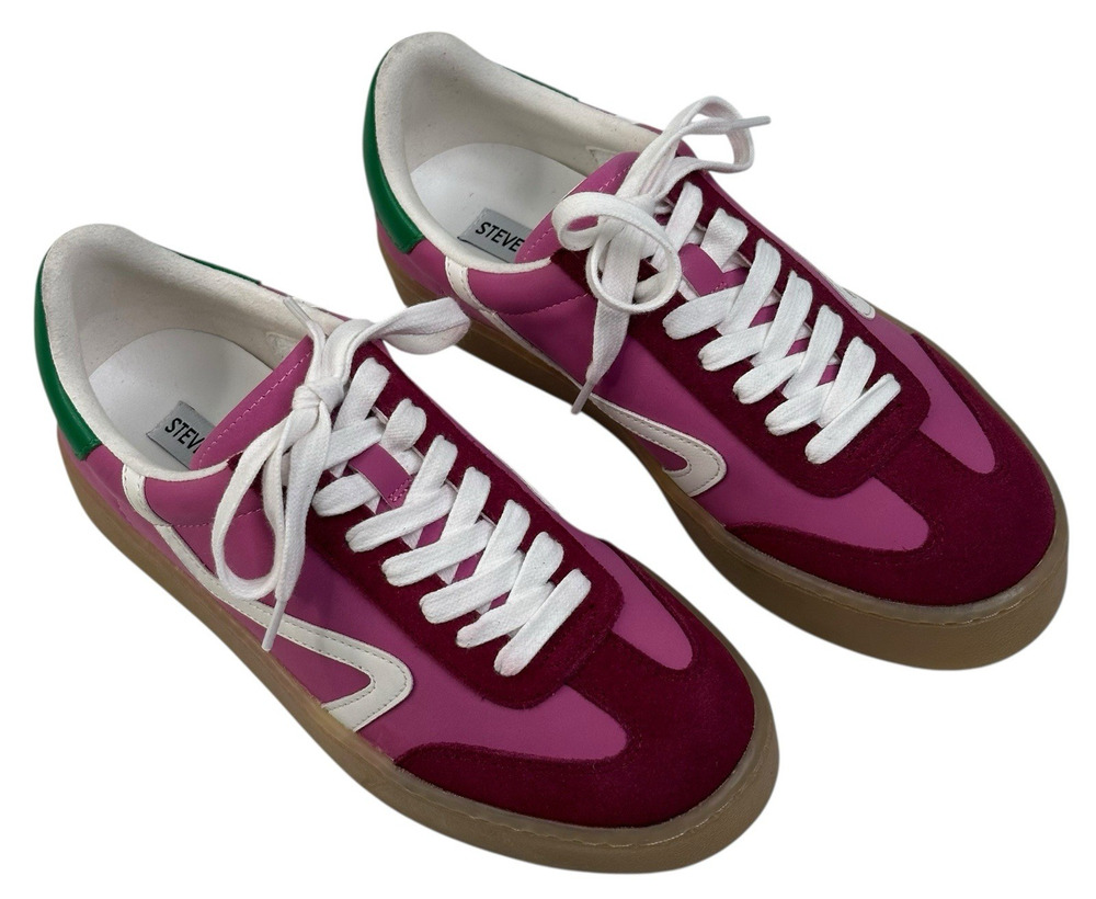 Steve Madden Reformer Womens Pink Multi Sneakers Size 7.5M New $100 C